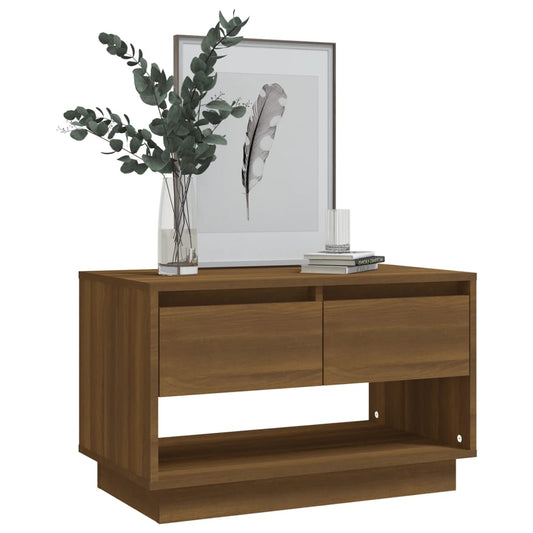 NNEVL TV Cabinet Brown Oak 70x41x44 cm Chipboard