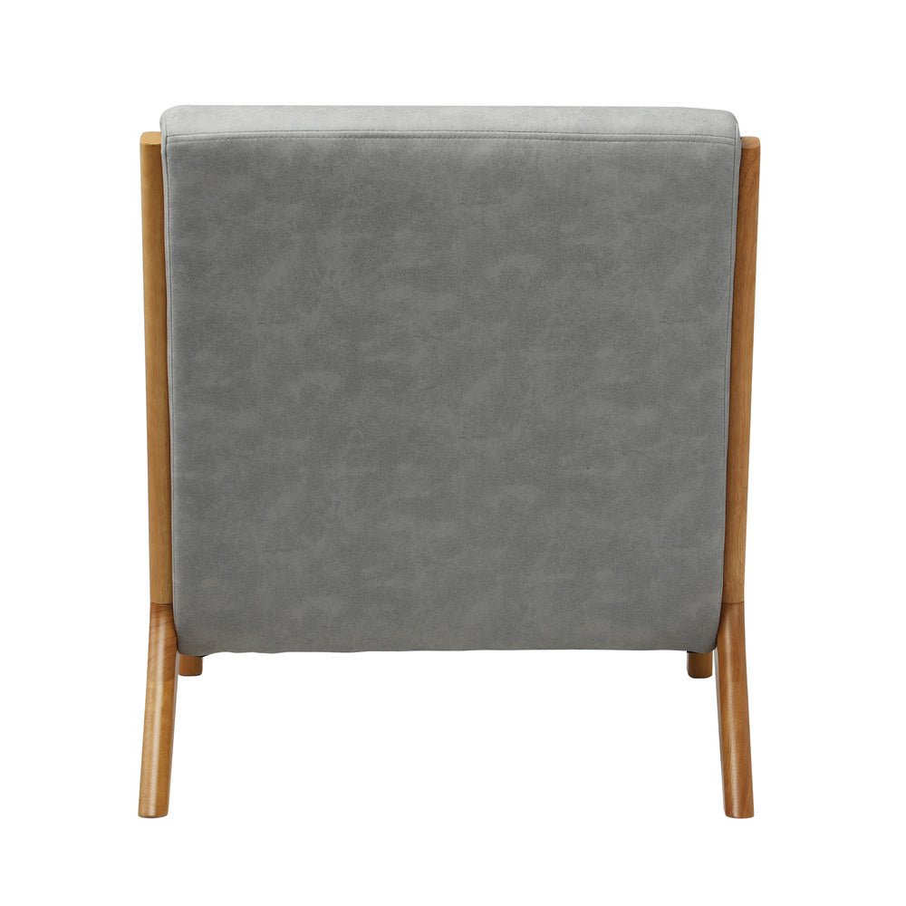 NNEED Armchair Wood Couches Light Grey - Haven HomeHaven Home