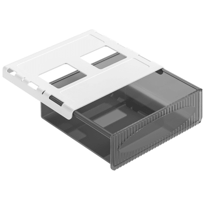 Boîte de rangement à tiroir auto - adhésive sous table – tiroir caché de grande capacité pour bureau, armoire ou organisation d’espace - Haven HomeHaven Home