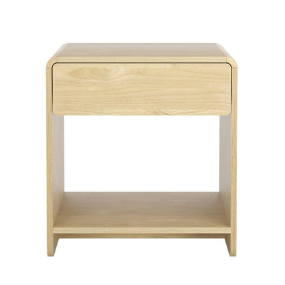 NNEDSZ Artiss Bedside Table Drawer Open Shelf Pine - Haven HomeHaven Home