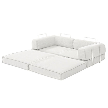 Artiss Convertible Folding Sofa Bed Beign - Haven HomeHaven Home