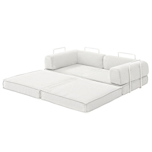Artiss Convertible Folding Sofa Bed Beign - Haven HomeHaven Home