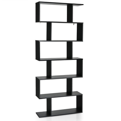 NNECW 6 - tier Bookshelf with Anti - Tipping Device for Office - Haven HomeHaven Home